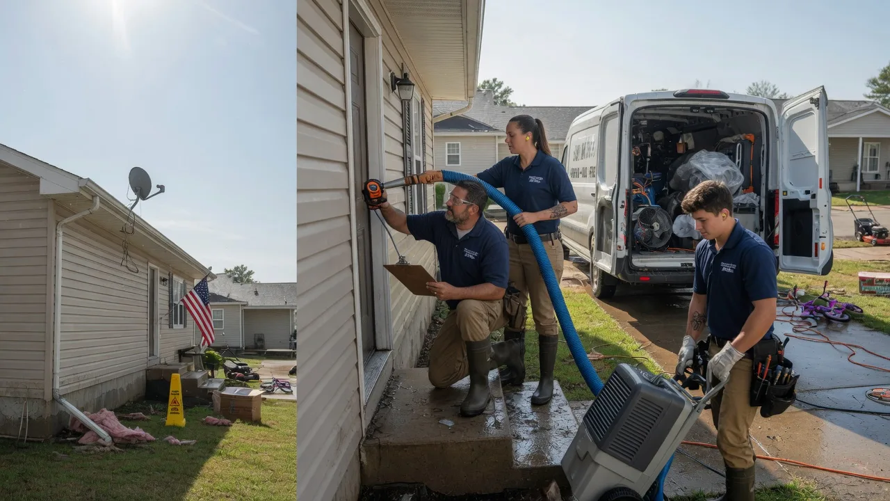 Ceiling Water Damage Restoration in Montgomery, IL near me